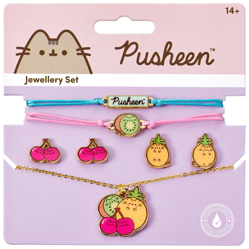 Pusheen Set Colier + brățări + cercei poza produsului