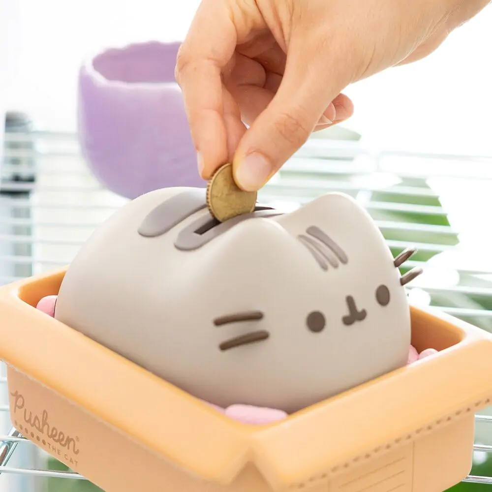 Pusheen cutie de bani poza produsului