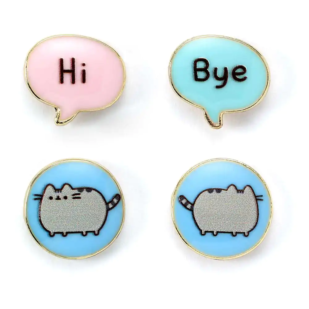 Set 2 perechi cercei Pusheen "Hi, Bye" poza produsului
