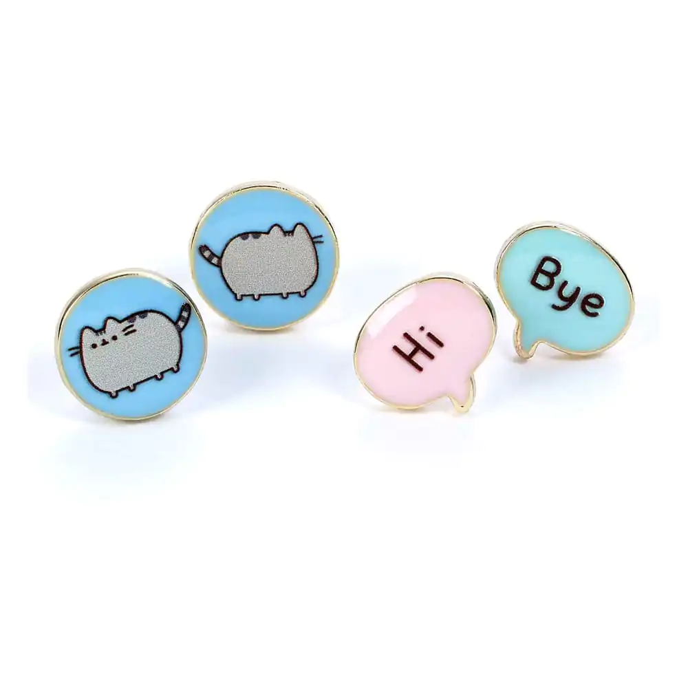 Set 2 perechi cercei Pusheen "Hi, Bye" poza produsului