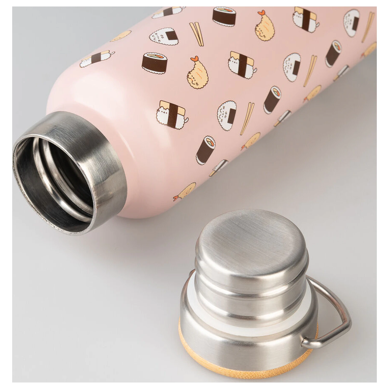 Pusheen Sushi Roll sticla metalica poza produsului