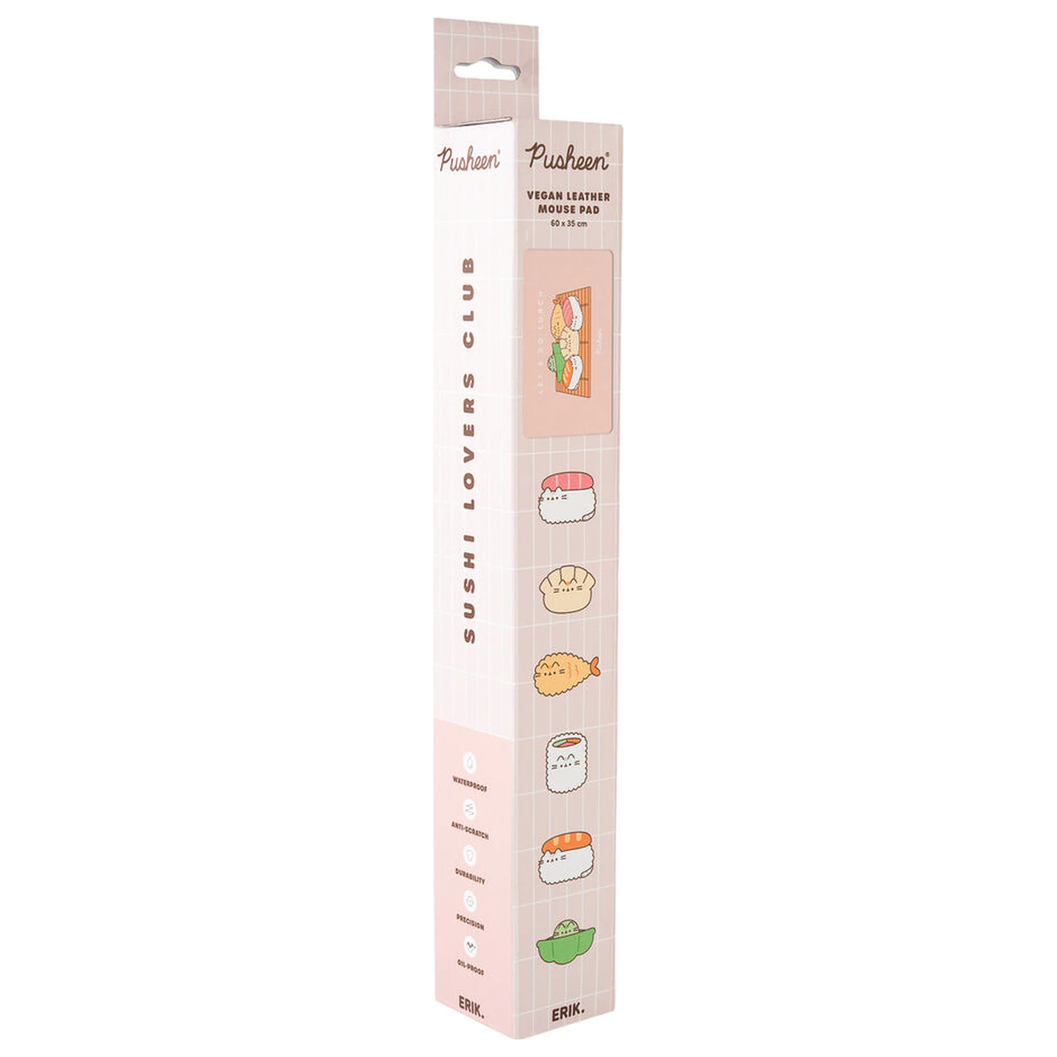 Pusheen Sushi Roll gaming desk mat poza produsului