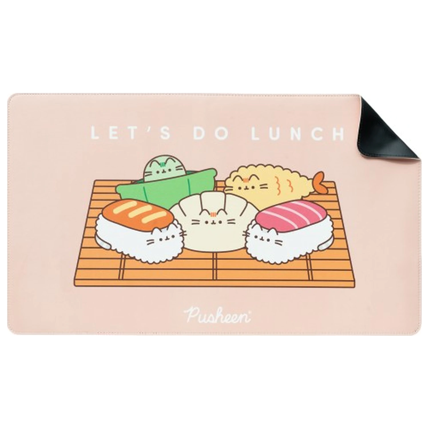 Pusheen Sushi Roll gaming desk mat poza produsului