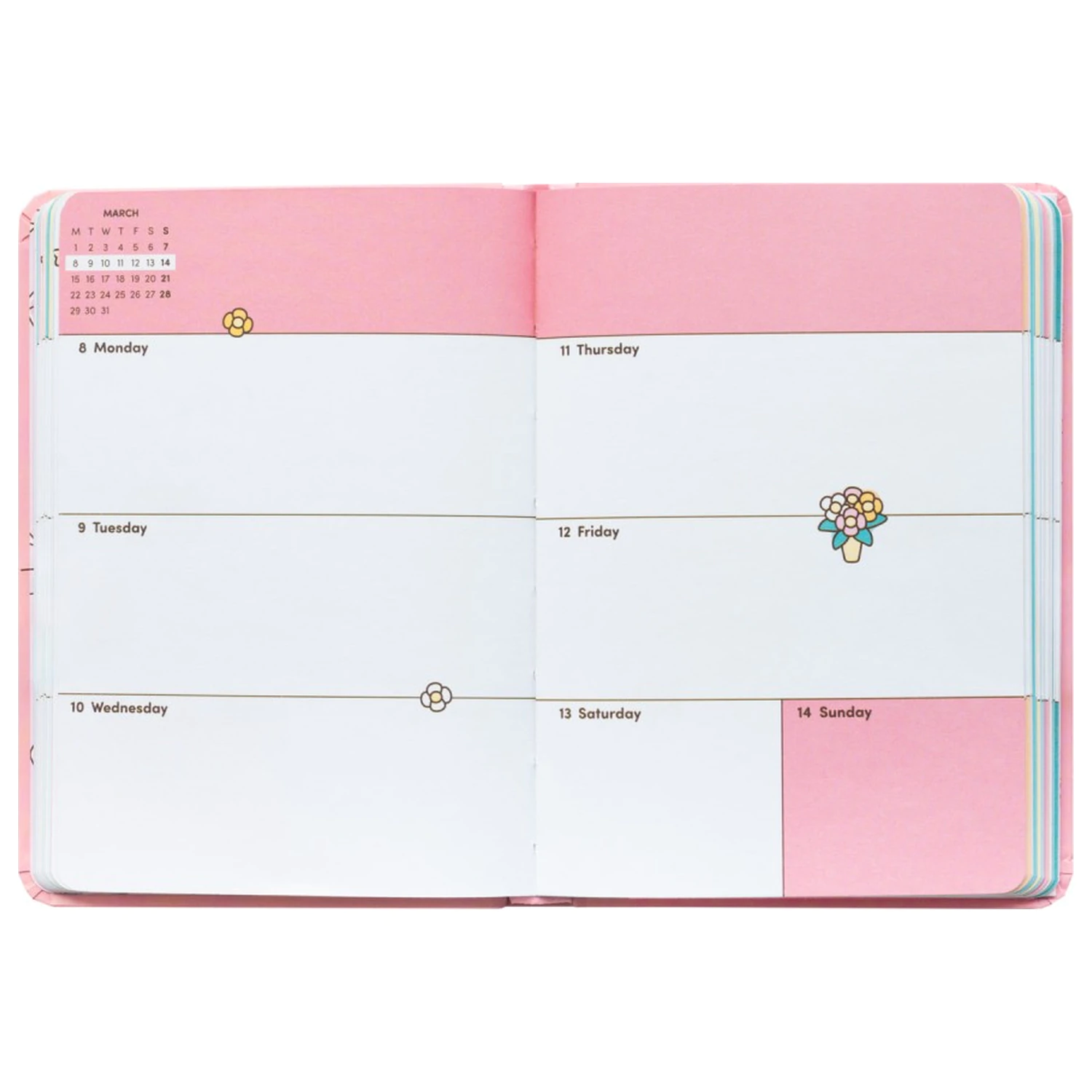 Pusheen Academic Planner Tropical Vacation 2026/27 A6 Versiune engleza poza produsului