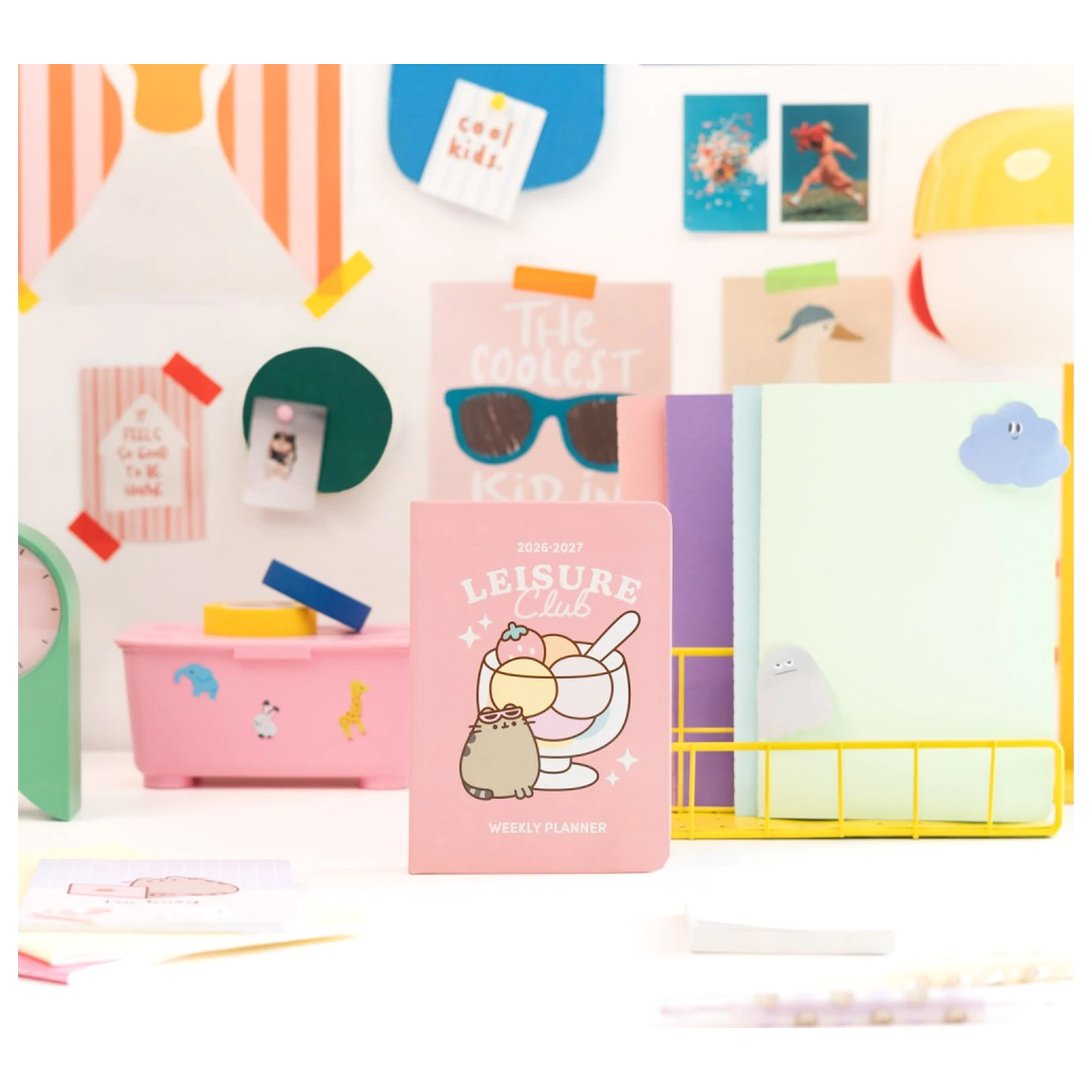 Pusheen Academic Planner Tropical Vacation 2026/27 A6 Versiune engleza poza produsului