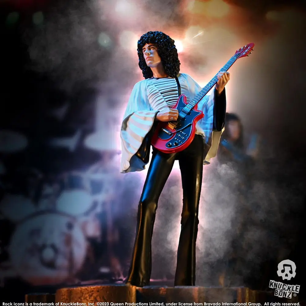 Statuie Queen Rock Iconz Brian May II (Sheer Heart Attack Era) 23 cm poza produsului
