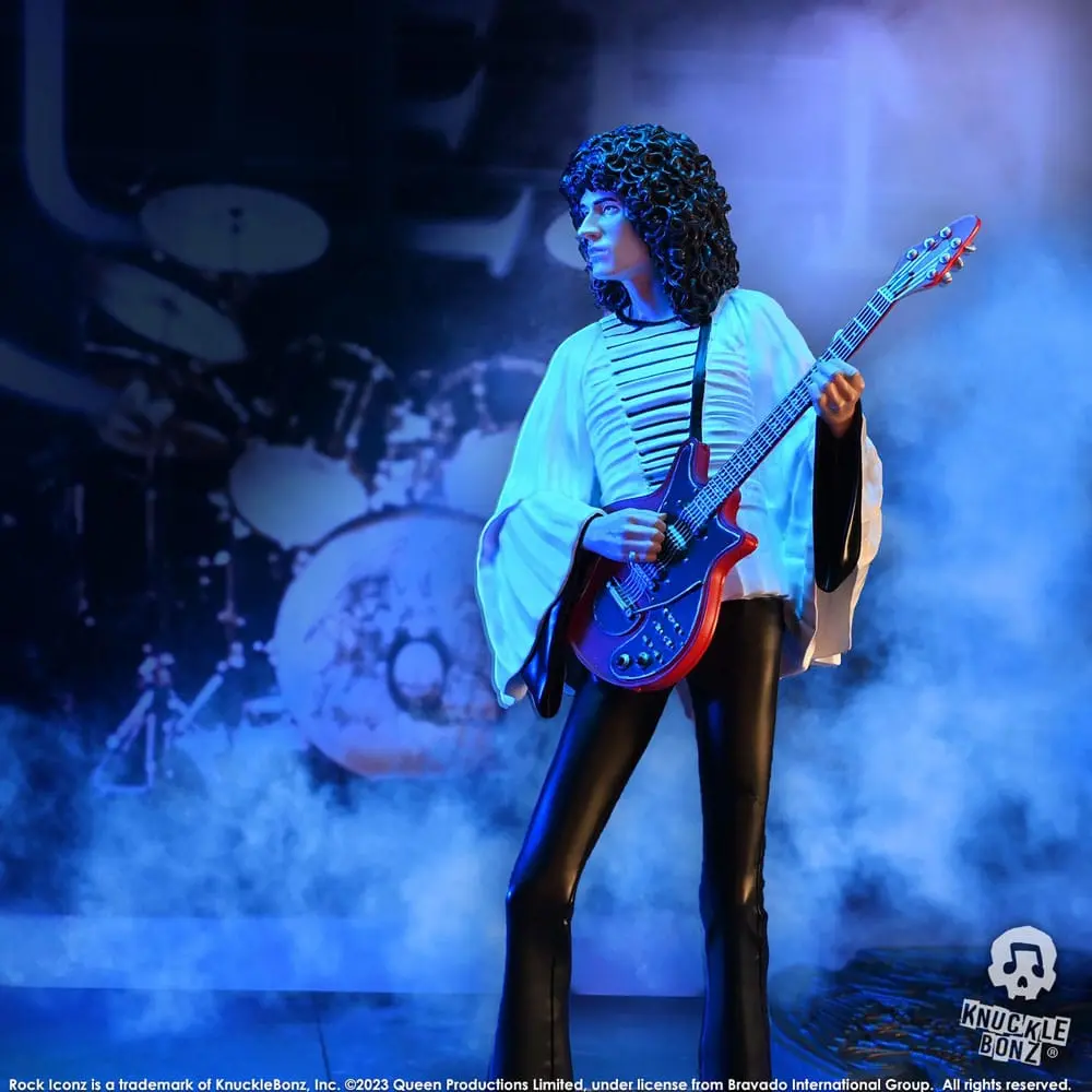 Statuie Queen Rock Iconz Brian May II (Sheer Heart Attack Era) 23 cm poza produsului