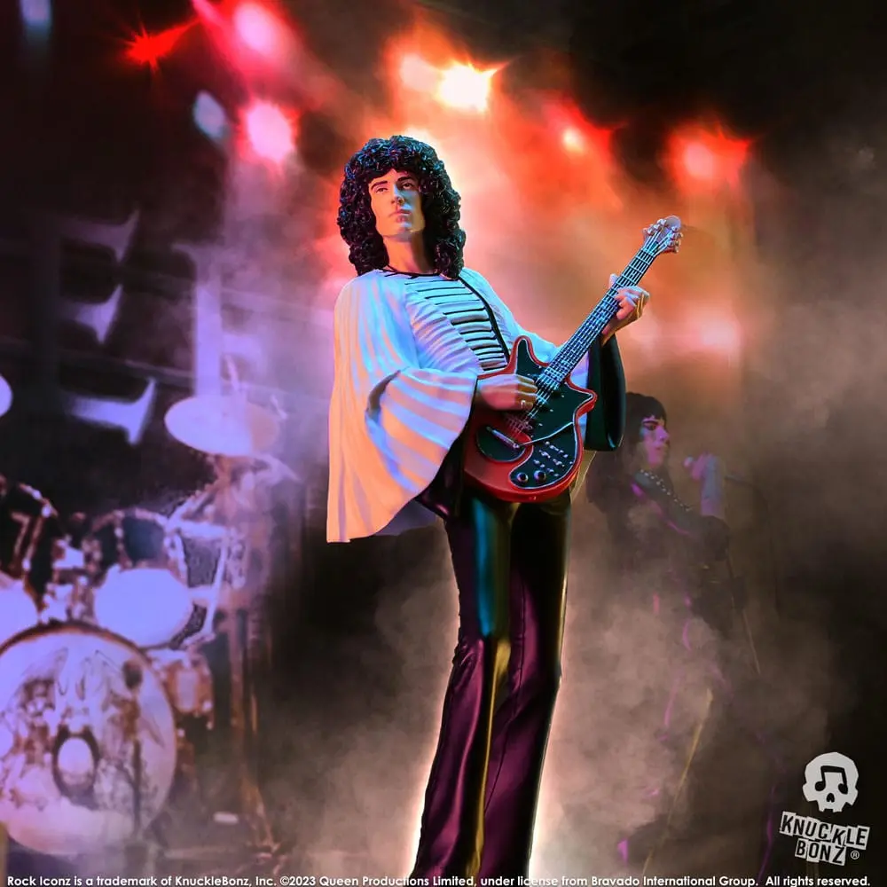 Statuie Queen Rock Iconz Brian May II (Sheer Heart Attack Era) 23 cm poza produsului