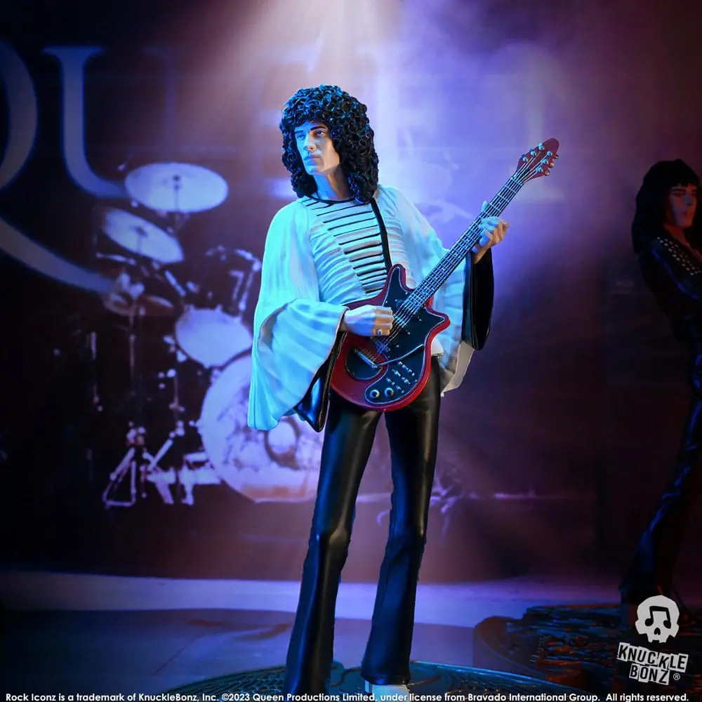 Statuie Queen Rock Iconz Brian May II (Sheer Heart Attack Era) 23 cm poza produsului