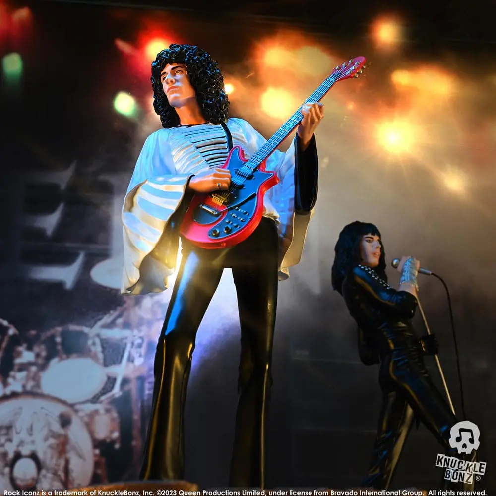 Statuie Queen Rock Iconz Brian May II (Sheer Heart Attack Era) 23 cm poza produsului