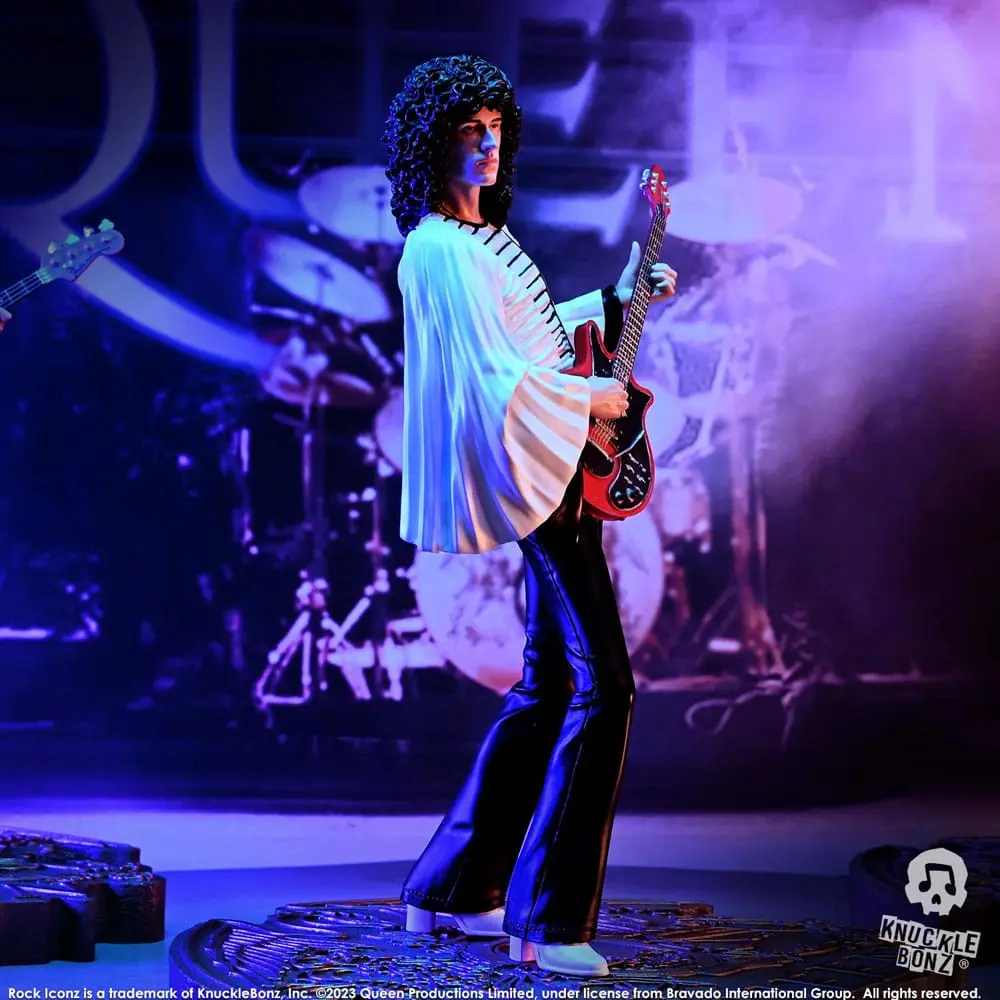 Statuie Queen Rock Iconz Brian May II (Sheer Heart Attack Era) 23 cm poza produsului