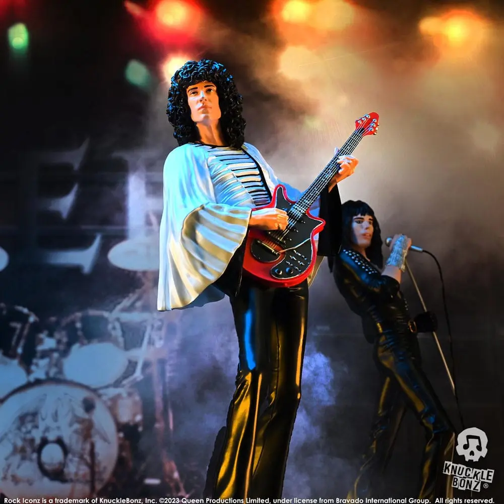 Statuie Queen Rock Iconz Brian May II (Sheer Heart Attack Era) 23 cm poza produsului