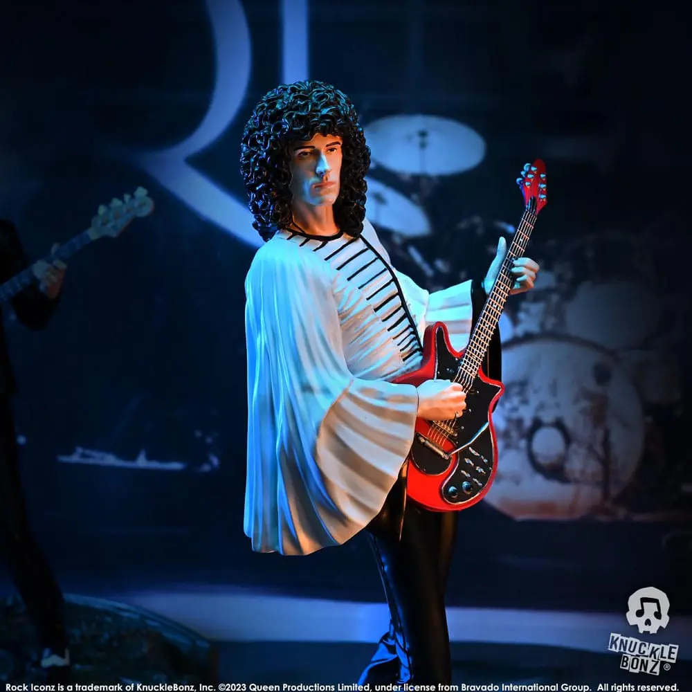 Statuie Queen Rock Iconz Brian May II (Sheer Heart Attack Era) 23 cm poza produsului