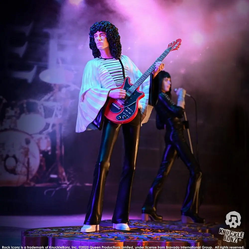 Statuie Queen Rock Iconz Brian May II (Sheer Heart Attack Era) 23 cm poza produsului