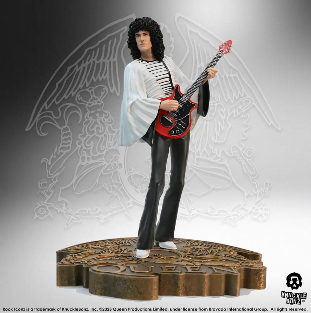 Statuie Queen Rock Iconz Brian May II (Sheer Heart Attack Era) 23 cm poza produsului