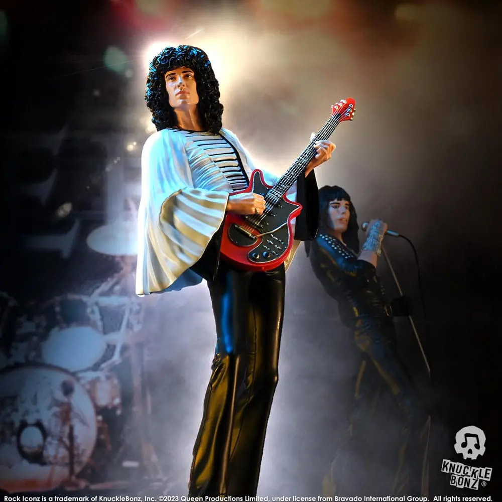 Statuie Queen Rock Iconz Brian May II (Sheer Heart Attack Era) 23 cm poza produsului