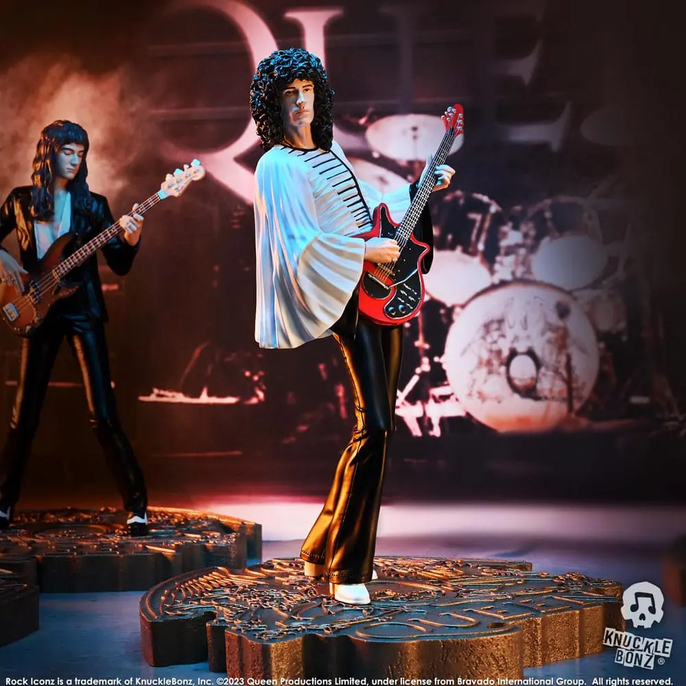 Statuie Queen Rock Iconz Brian May II (Sheer Heart Attack Era) 23 cm poza produsului
