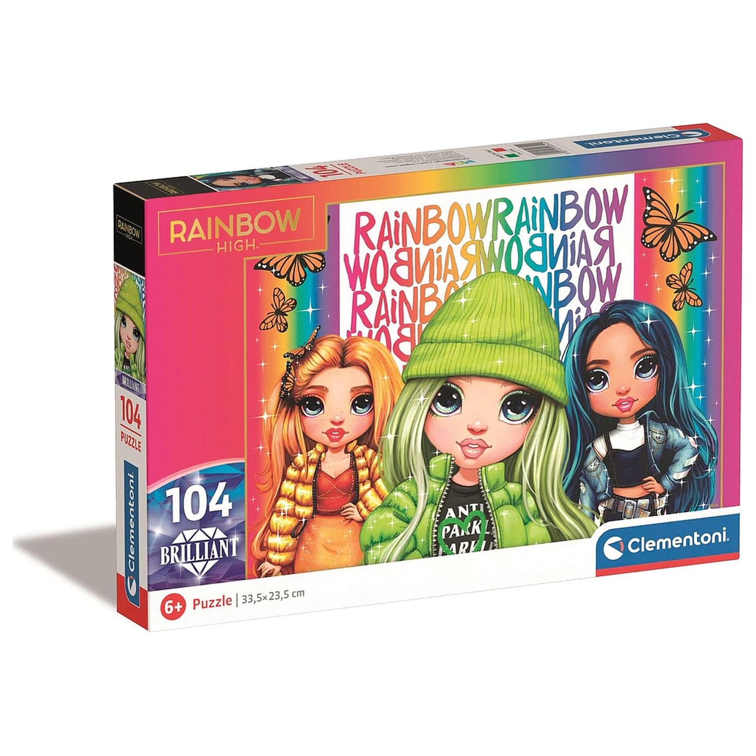 Rainbow High Butterfly 104 piese Puzzle Brilliant de Clementoni poza produsului