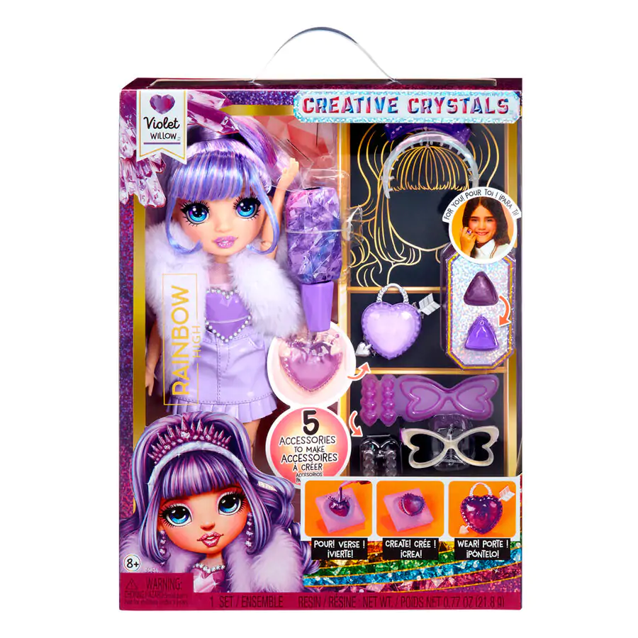 Păpușă Rainbow High Crystal Fashion Violet poza produsului