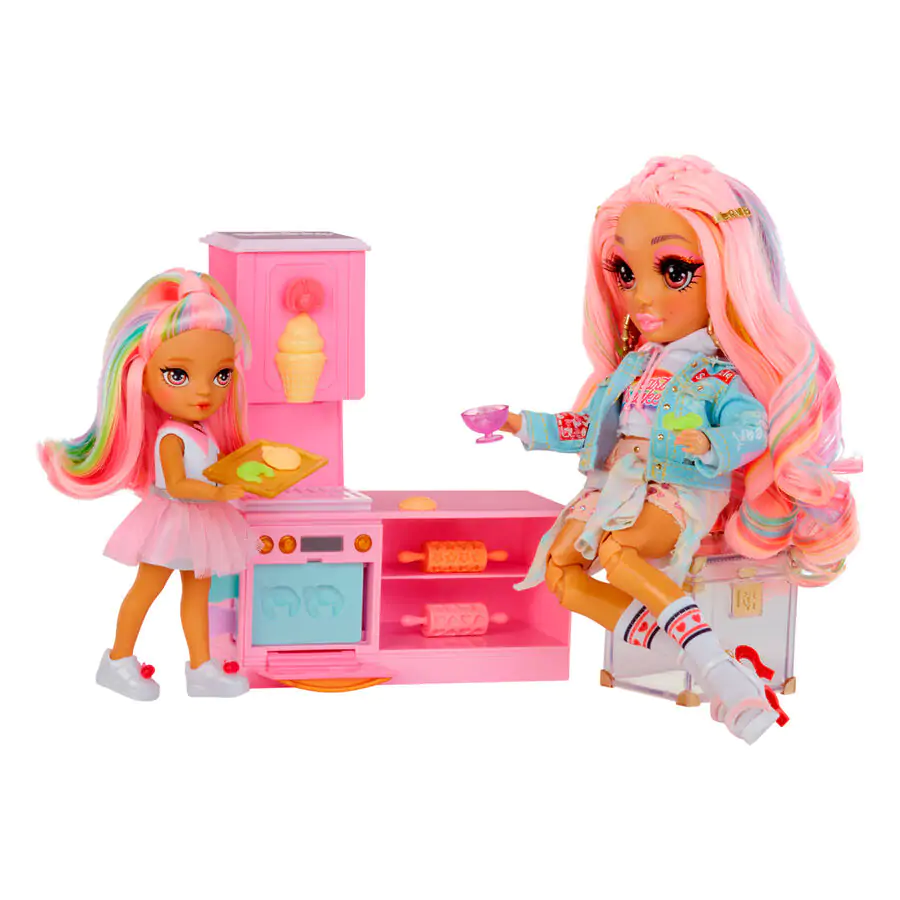 Rainbow High Little Dessert Shop cu Kandy playset și păpușă poza produsului