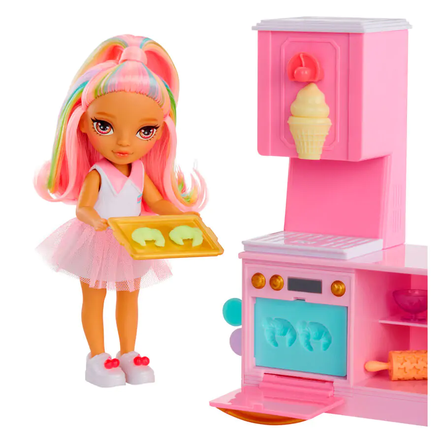 Rainbow High Little Dessert Shop cu Kandy playset și păpușă poza produsului