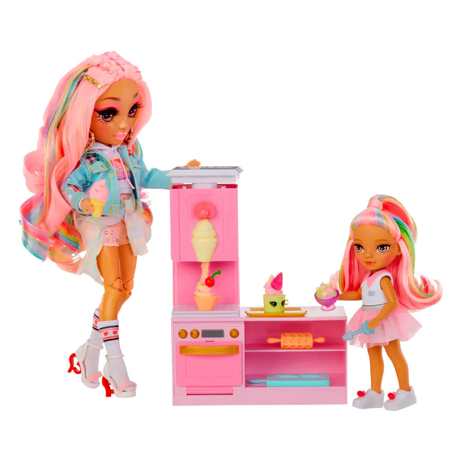 Rainbow High Little Dessert Shop cu Kandy playset și păpușă poza produsului