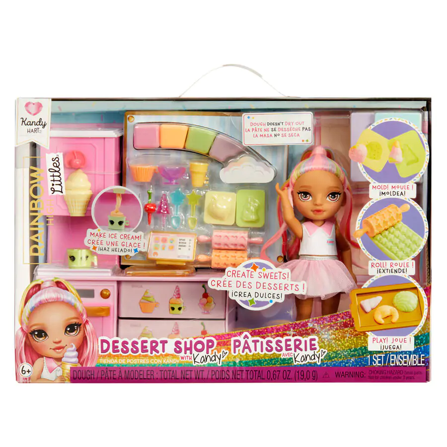 Rainbow High Little Dessert Shop cu Kandy playset și păpușă poza produsului