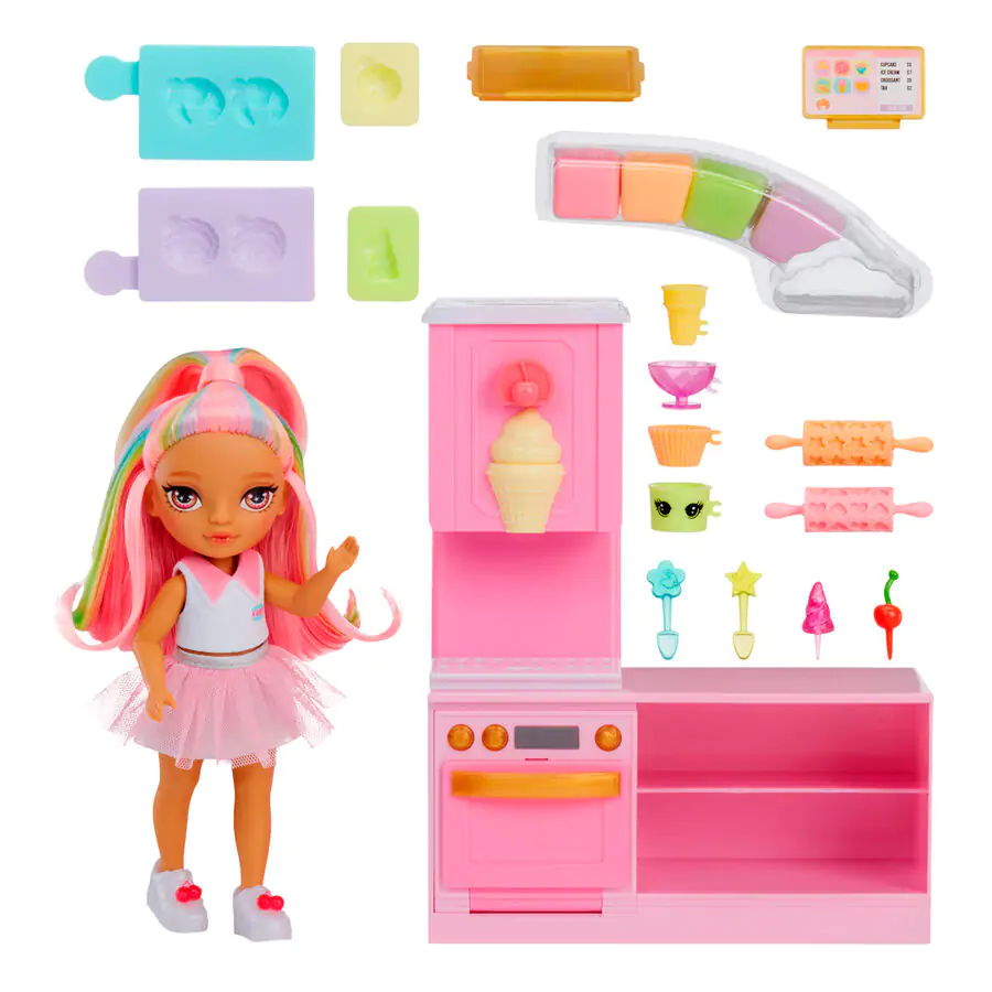 Rainbow High Little Dessert Shop cu Kandy playset și păpușă poza produsului