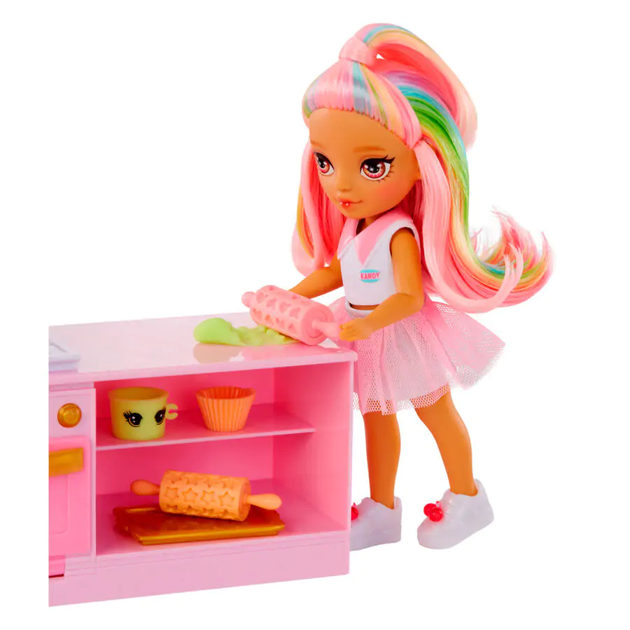 Rainbow High Little Dessert Shop cu Kandy playset și păpușă poza produsului