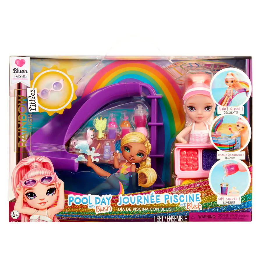 Rainbow High Little Pool Day with Blush set de joacă și păpușă poza produsului