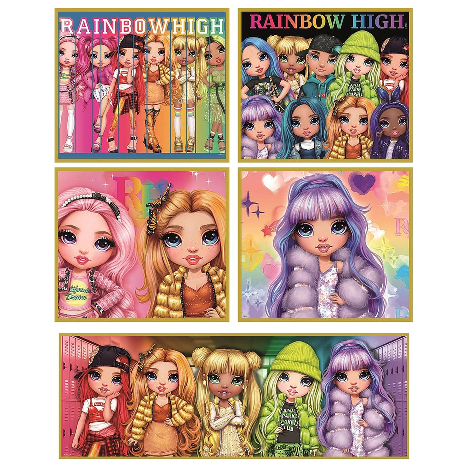 Rainbow High Personalities Puzzle 10 în 1 Clementoni poza produsului
