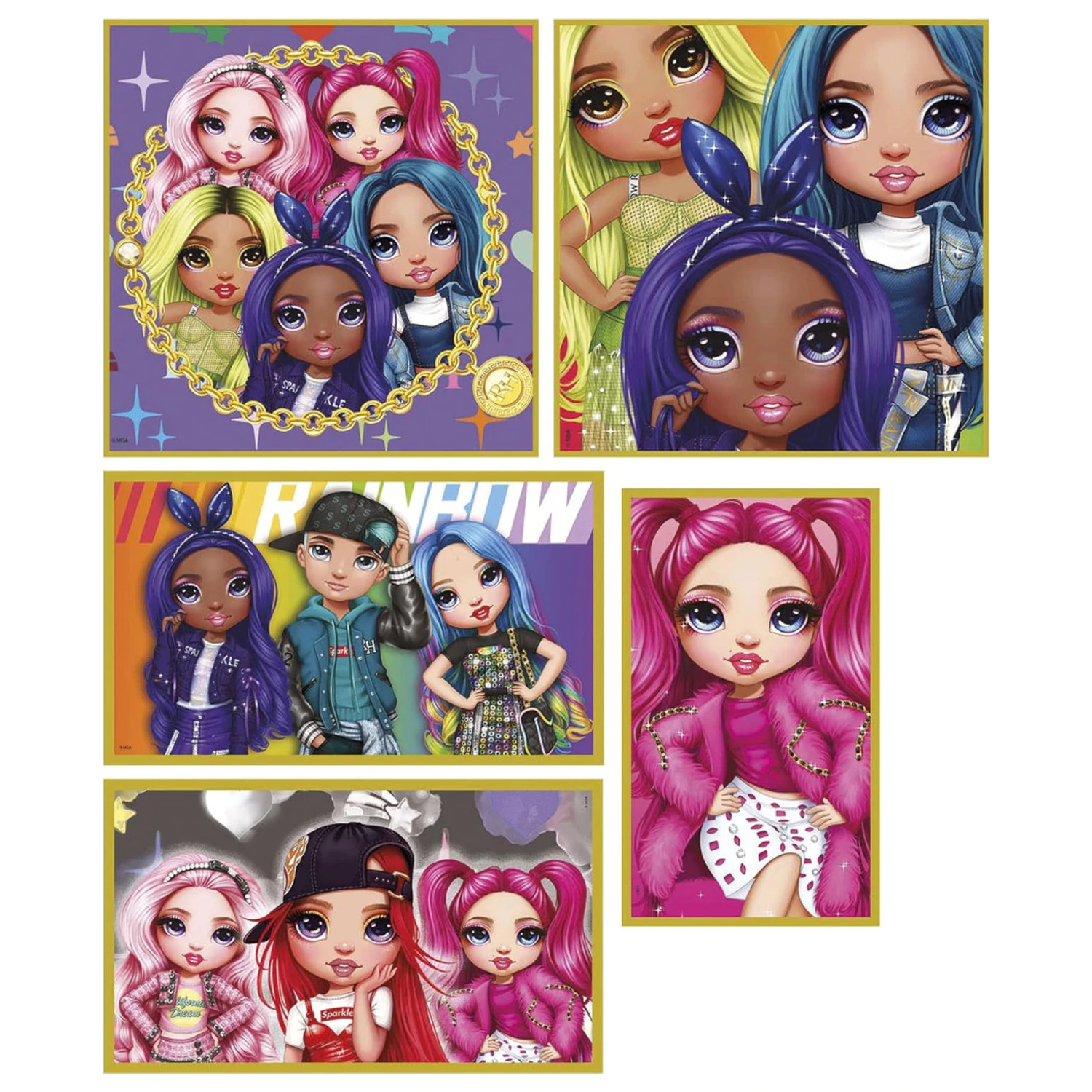 Rainbow High Personalities Puzzle 10 în 1 Clementoni poza produsului