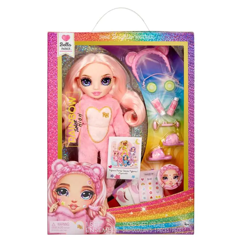 Păpușă Bella Rainbow High petrecere în pijamale 22cm poza produsului