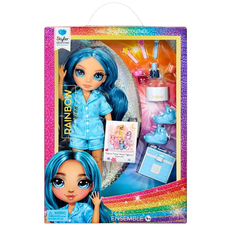 Rainbow High pyjama party Skyler doll 22 cm poza produsului