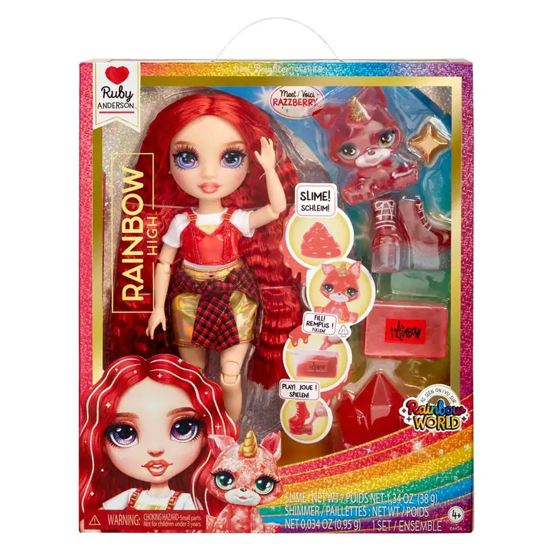 Păpușă Rainbow High Rainbow World Ruby 25 cm poza produsului