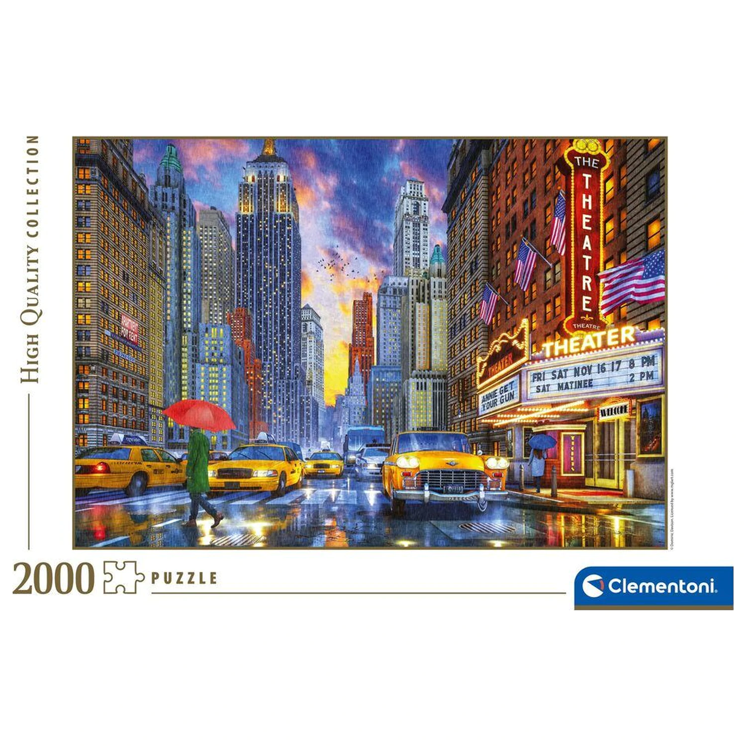 Rainy Manhattan puzzle 2000 piese poza produsului