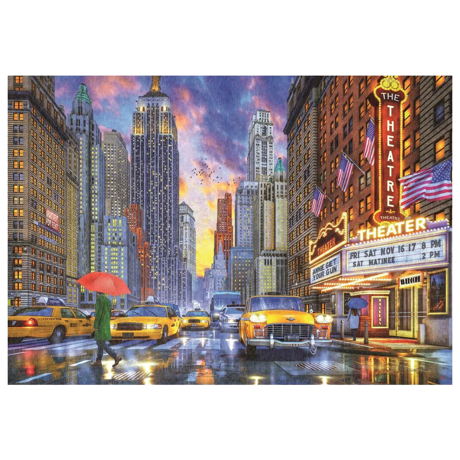 Rainy Manhattan puzzle 2000 piese poza produsului