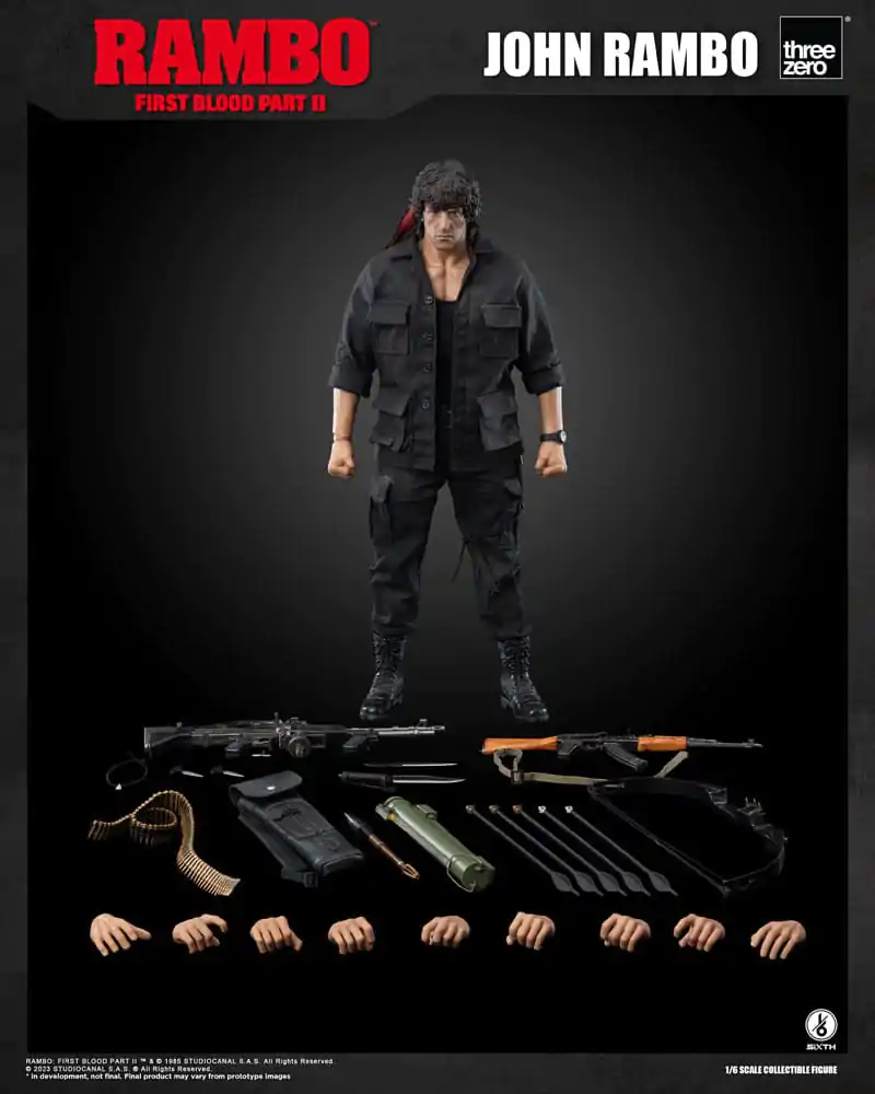 Figurină de acțiune Rambo: First Blood II 1/6 John Rambo 30 cm poza produsului