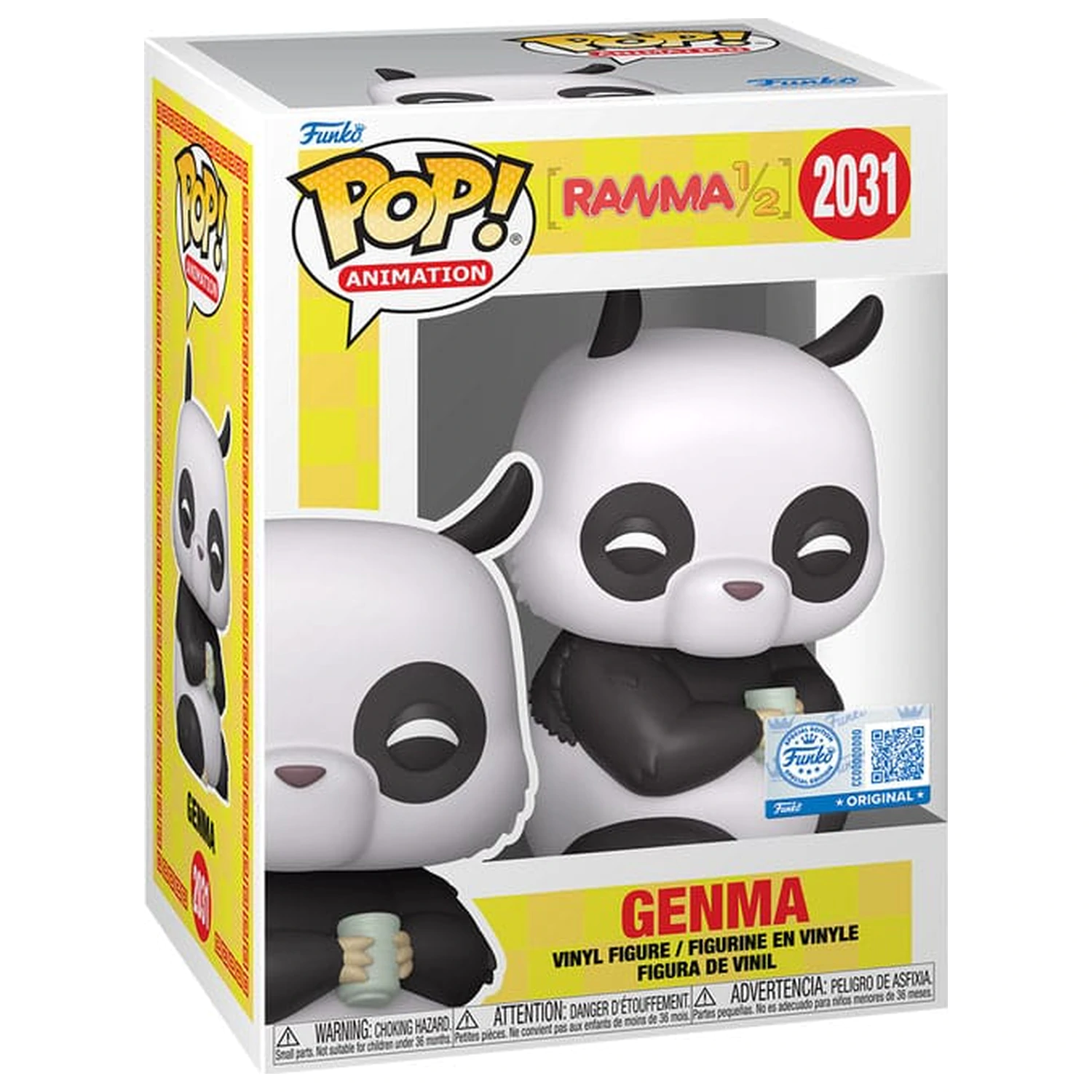 Ranma 1/2 Funko POP! Animatie figurina de vinil Genma (Panda) Editie Exclusiva 9 cm poza produsului