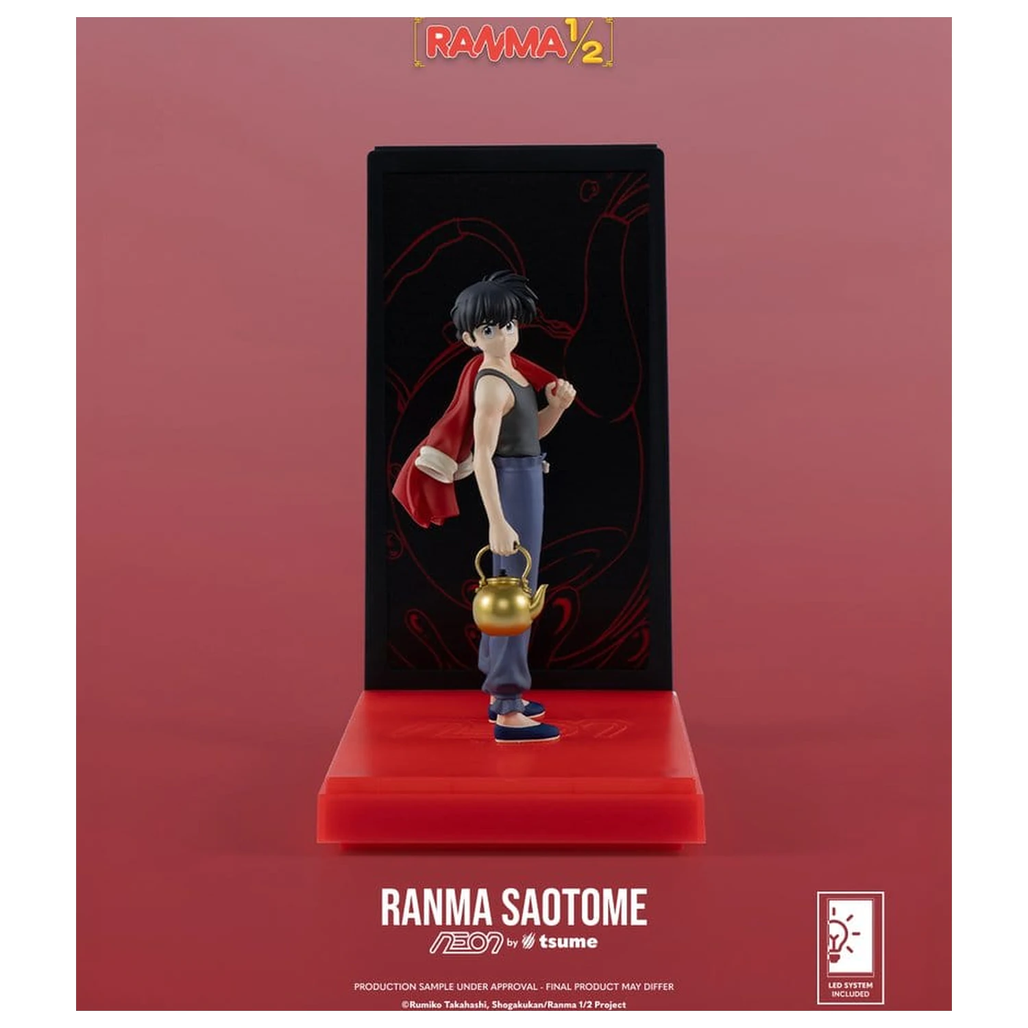 Figura neon Ranma 1/9 Ranma Saotome Boy 20 cm poza produsului