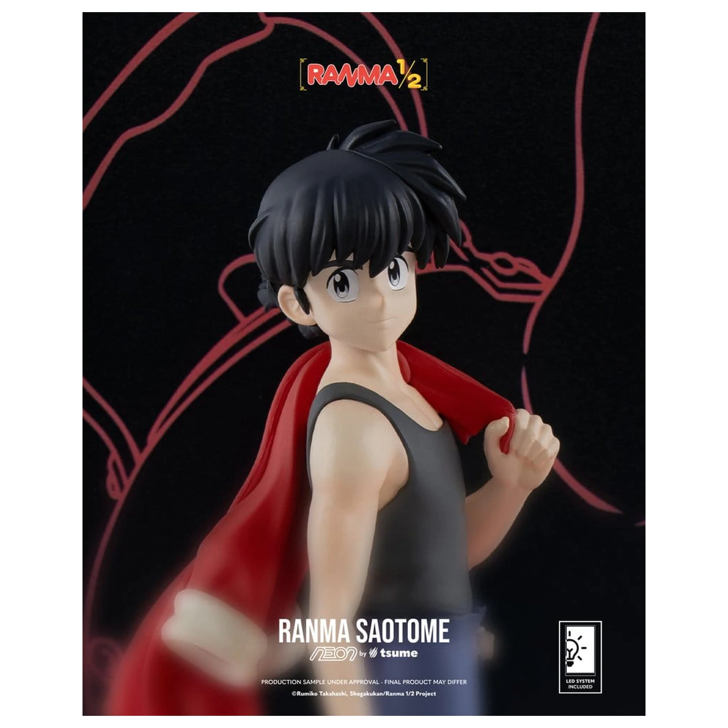 Figura neon Ranma 1/9 Ranma Saotome Boy 20 cm poza produsului