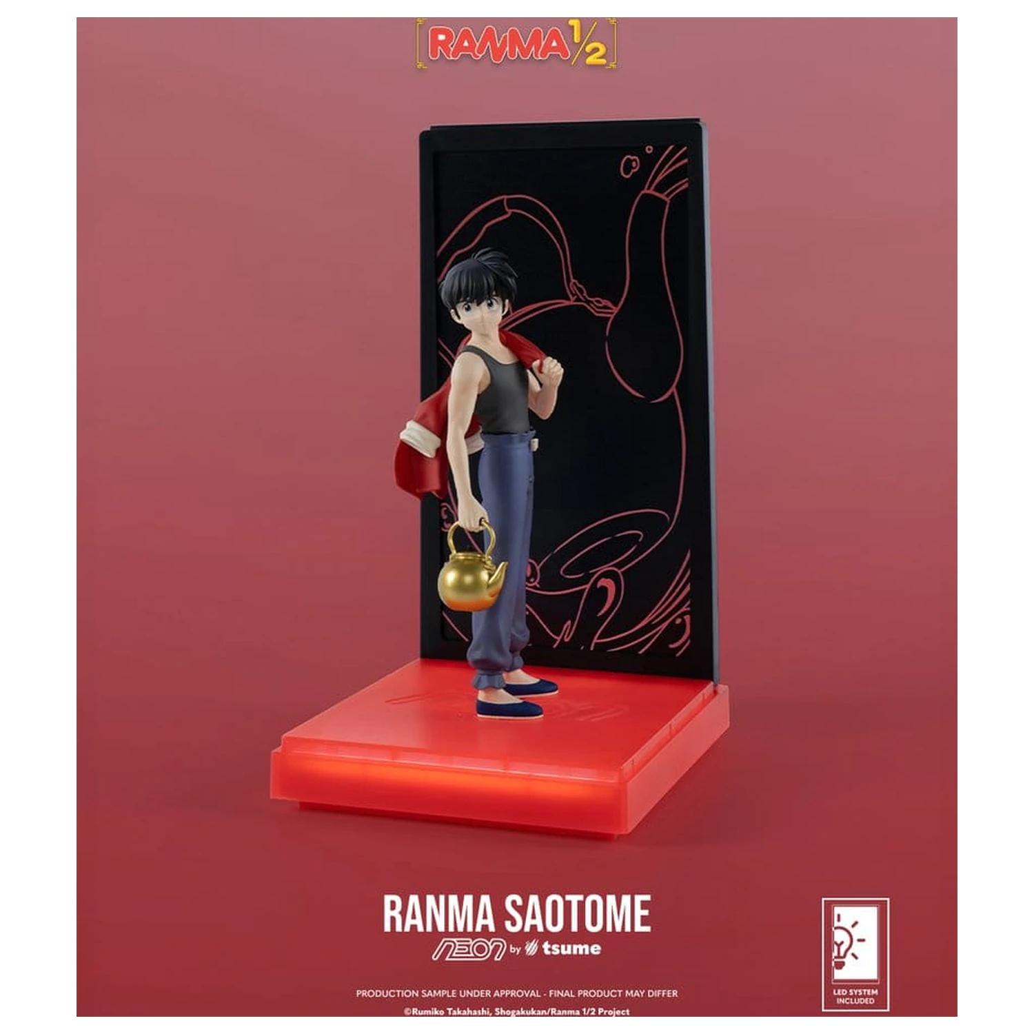 Figura neon Ranma 1/9 Ranma Saotome Boy 20 cm poza produsului