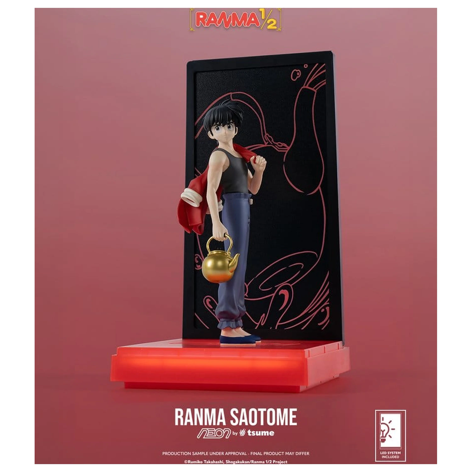 Figura neon Ranma 1/9 Ranma Saotome Boy 20 cm poza produsului