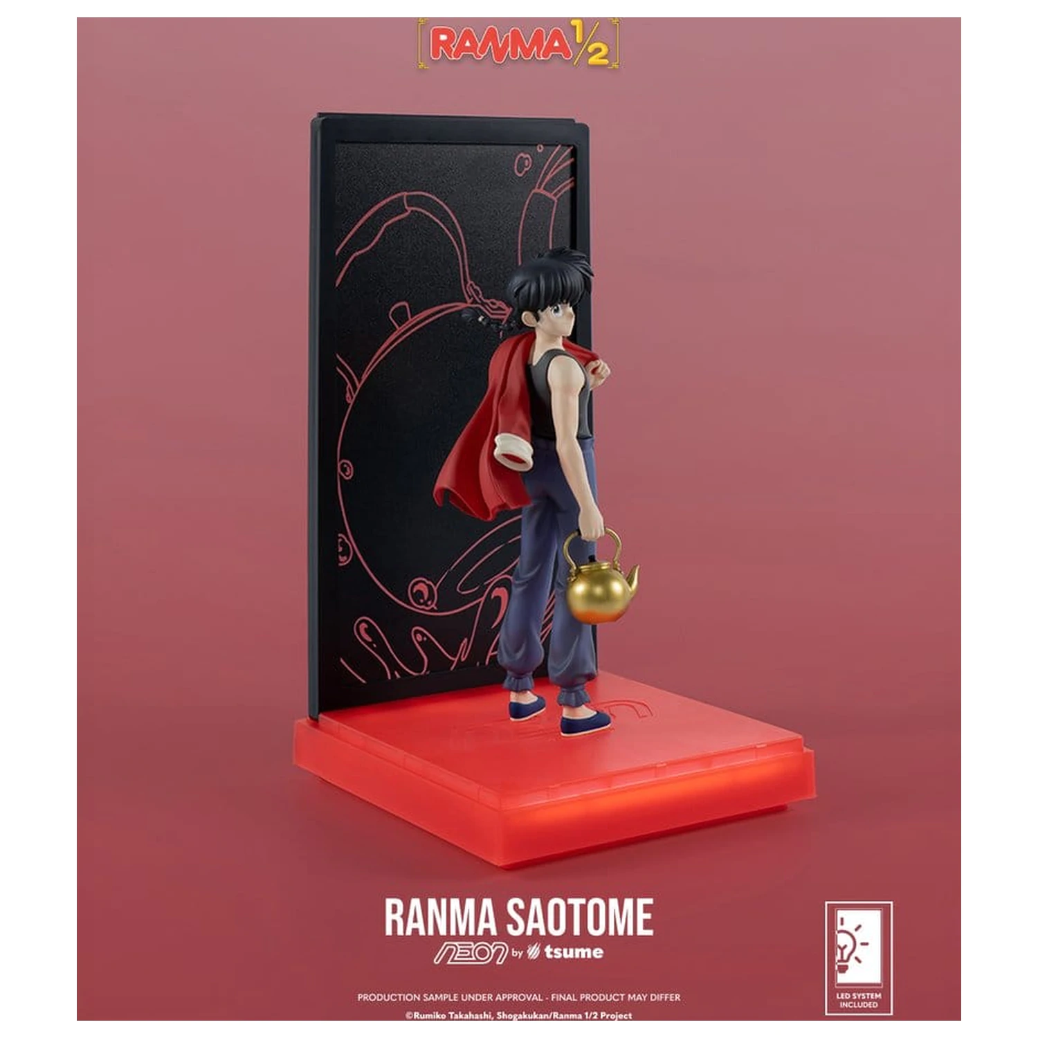 Figura neon Ranma 1/9 Ranma Saotome Boy 20 cm poza produsului
