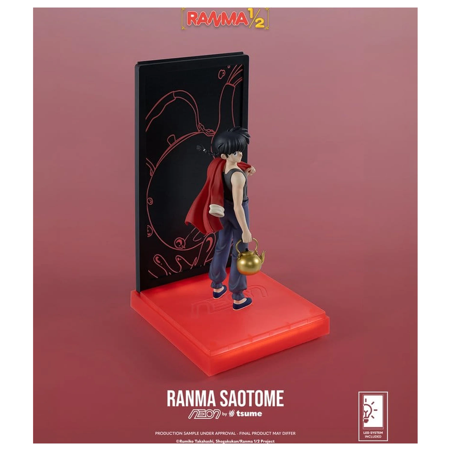 Figura neon Ranma 1/9 Ranma Saotome Boy 20 cm poza produsului