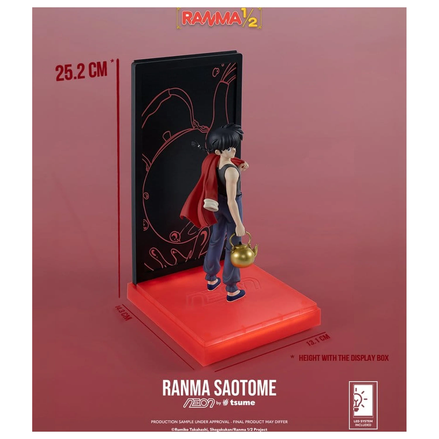 Figura neon Ranma 1/9 Ranma Saotome Boy 20 cm poza produsului