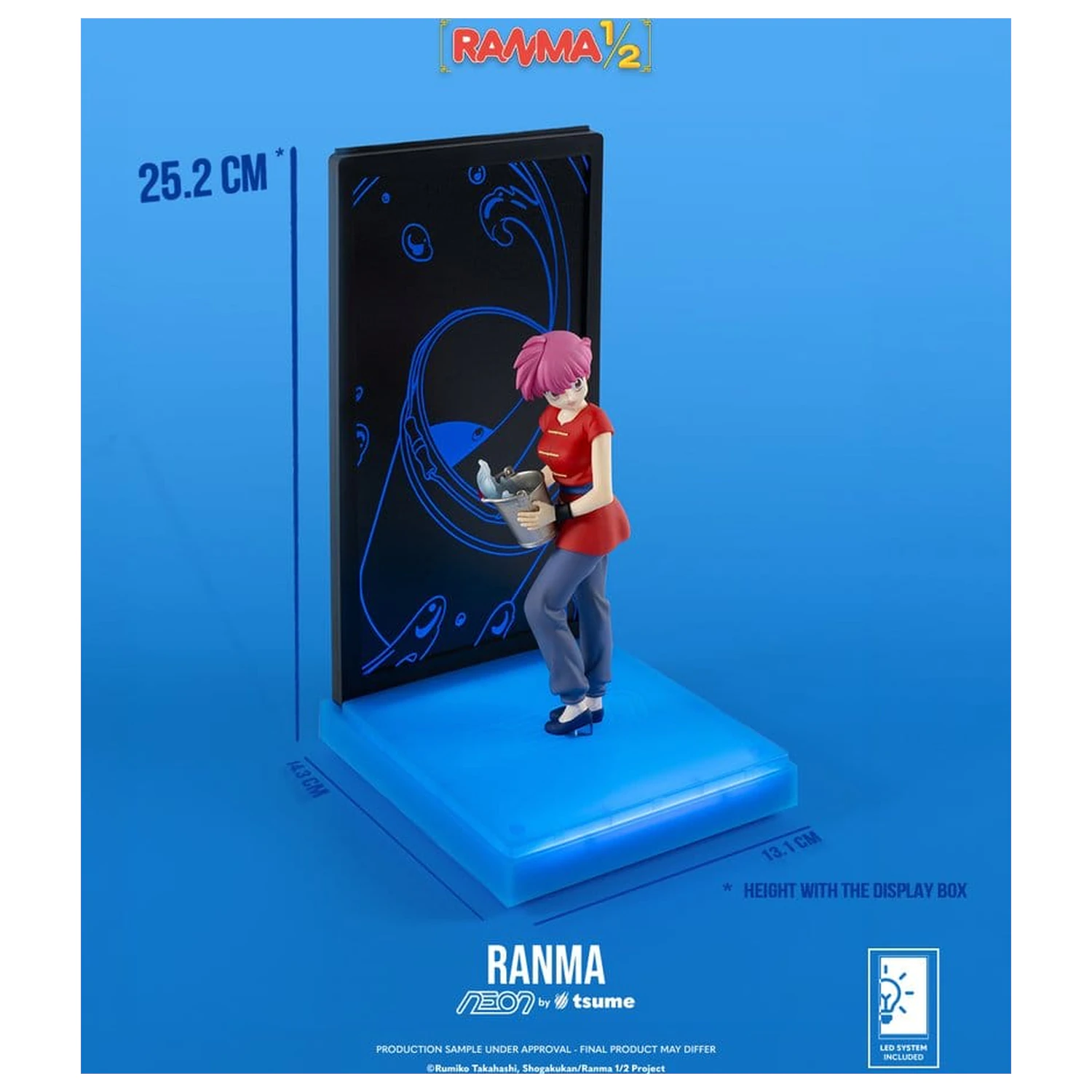Figura neon Ranma 1/9 Ranma Saotome Girl 20 cm poza produsului