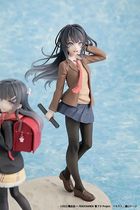 Statuie PVC Rascal Does Not Dream of a Knapsack Kid Mai Sakurajima High School Graduation Ver. & Knapsack Kid 19 cm poza produsului