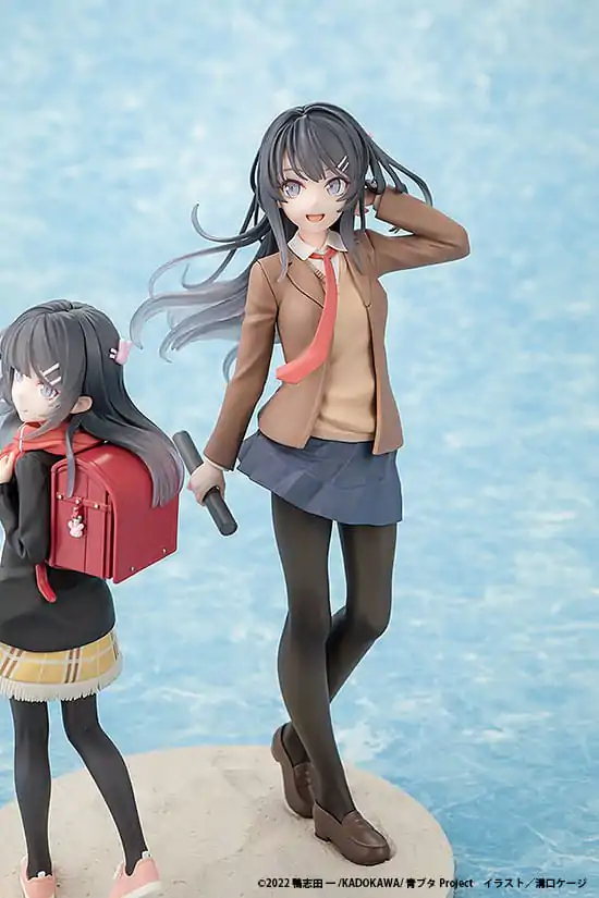 Statuie PVC Rascal Does Not Dream of a Knapsack Kid Mai Sakurajima High School Graduation Ver. & Knapsack Kid 19 cm poza produsului