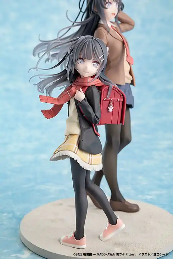 Statuie PVC Rascal Does Not Dream of a Knapsack Kid Mai Sakurajima High School Graduation Ver. & Knapsack Kid 19 cm poza produsului